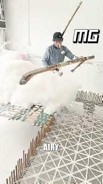 Traditional Cotton Fluffing Process!