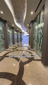New shortcut in Las Vegas that not many people know. connects between cosmopolitan aria and Bellagio Bellagio you just find near the train station at cosmopolitan this is near wicked spoon. | Lasvegasbloggerandi