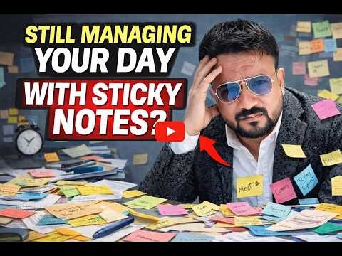 Still Managing Your Day with Sticky Notes? 🤯 Try This Excel Trick!