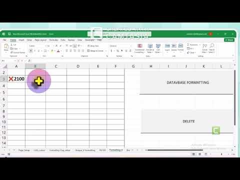 Conditional formatting database by VBA coding.