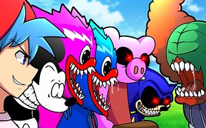 【FNF动画/Fera系列】EXPURGATION X PLAYTIME，但每一次都会唱出一个新的角色