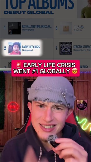 Nettspend’s new album “early life crisis” was the number one debut album globally this week! Huge W for nett, y’all rocking with this album? #n#nettspende#earlylifecrisisr#rapnewsh#hiphopnewsu#undergroundrap