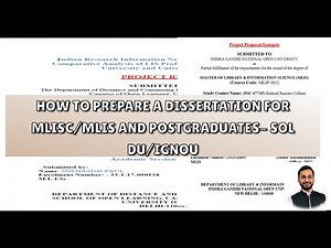 MLIS Dissertation Guide: Easy Steps for Postgraduates #libraryscience #MLIS #MLISc #postgraduates