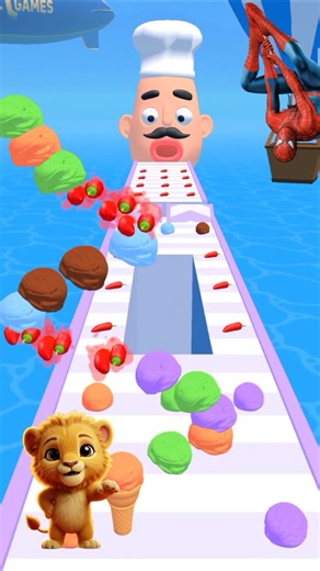 Icecream Run - Android funny game -but- Satisfying #shorts #icecreamgame #runner #gaming #gameplay