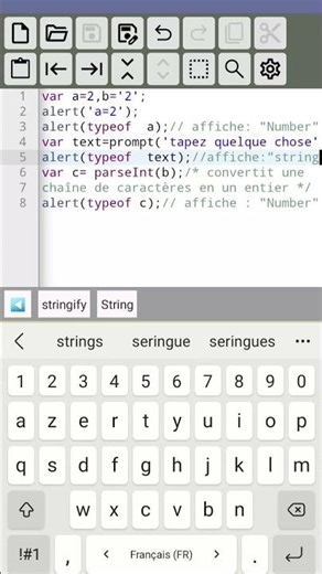 programmation : initiation en Java script ( déclaration d'une variable et affichage)