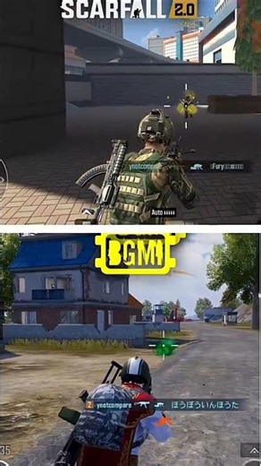 ScarFall vs BGMI Damage Comparison 😱 | Which Game Has Realistic Damage? 💥