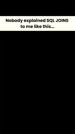 Nobody explained sql like this 🔥#shorts