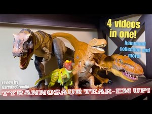 Which T-rex toy is the best? Four Tyrannosaurus Rex videos in one! review by GarrytheGremlin