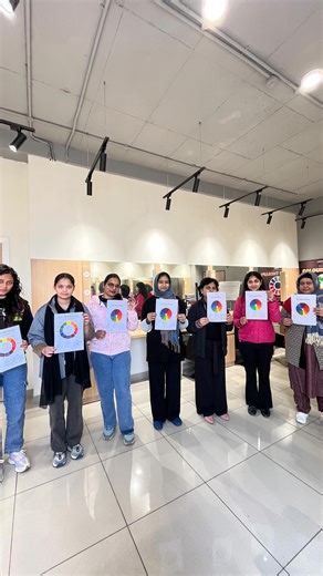Lakmē Academy Moradabad on Instagram: "Learning colors the fun way 🎨✨ Color Wheel Basics for Students✨ #lakmeacademymoradabad #colorwheel #makeup #colorwheelproject #moradabad"