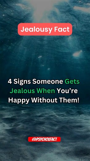 4 Signs Someone Gets Jealous When You're Happy Without Them! #psychologyfacts #shorts