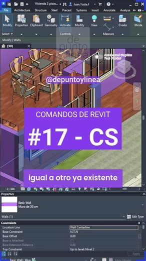 Comando CS: Crea un objeto similar en Revit | COMANDOS DE REVIT 17 💻 En este video revisaremos como utilizar el comando