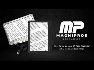 1816 -Rechargeable 5X Page Magnifier How to Instructions