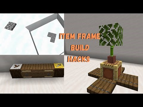 How To Build With ITEM FRAMES | Minecraft Build Hacks and Ideas