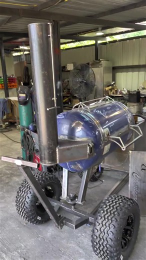 This 80-gallon offset smoker with our off-road package is looking absolutely badass! 🔥 Built tough, built to perform, and ready to turn heads wherever it goes. This one is getting finished in a bright orange paint job that's going to make it stand out even more. Stay tuned for the final reveal! 👀🧡 #OffsetSmoker #CustomSmoker #BBQPitBuilder #OffRoadSmoker #TexasBBQ