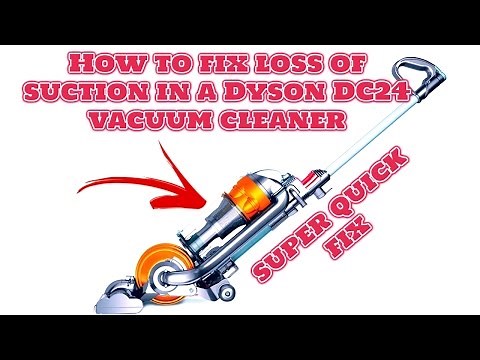 How to fix loss of suction in a Dyson DC24 vacuum cleaner