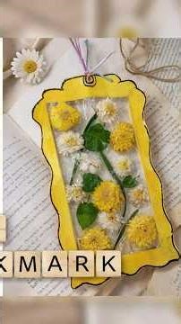 DIY Aesthetic Bookmark 🌼 | Easy Pressed Flower Craft #flowers #bookmark #creativeideas #craft #love