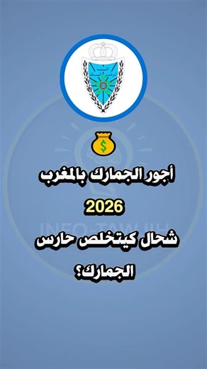 Customs guard salaries in Morocco 2026