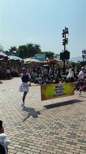 Disneyland Hong Kong Parade with Mickey Mouse and Friends