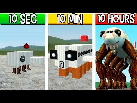 Crabplane Sea Monster in Garry’s Mod : 10 Hours, 10 Minutes, 10 SECONDS!