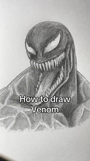Easy Marvel Drawing Tutorial: How to Draw Venom