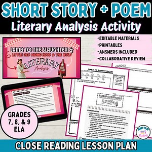 Roald Dahl Short Story   Poem 7-9 ELA Close Reading Activity   Group Review