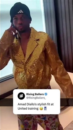 Amad Really Turned Up To Traininf Like This😂