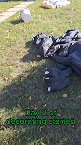 15K views · 29 reactions | Well, Decorating continued for the Haunted Yard today  Still have lots to do, but it is slowly starting to come together. Stay tuned for more updates as we continue to decorate!!!朗 #communityspirit #hauntedhouse #halloweenfun #events #spookyseason #spooky | Saving Grace Animal Society | Facebook