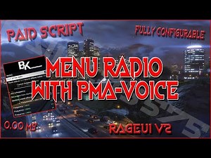[FREE] RageUI V2 - Menu Radio (pma-voice) | Optimized 0.00ms | FiveM