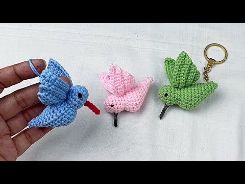 Crochet Bird 🕊️ crochet keychain