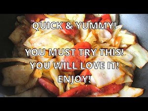 Smoked Sausage With Cabbage #youtube
