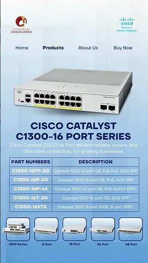 READY STOCK-CISCO CATALYST 1300 SERIES SWITCHES