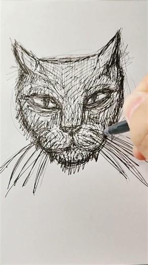 Day 21. Ready to fight… but still cute 😼🥊. #drawing #cat #art #shorts