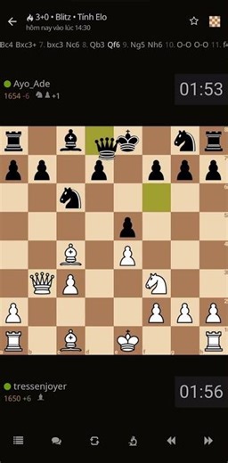 Smith-Morra gambit: double checkmate