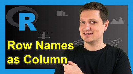 R Convert Row Names into Data Frame Column (Example) | dplyr & data.table