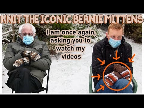 How to knit the Bernie Mittens [FREE PATTERN] Bernie Sanders Inauguration Mittens