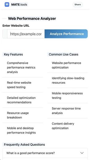 Web Performance Analyzer for FREE #Shorts
