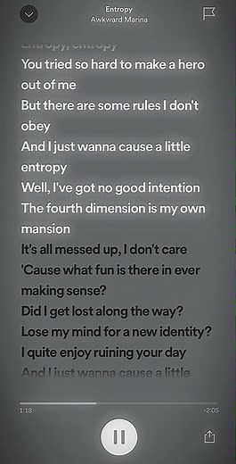 Its all messed up and I dont care 🤷‍♀️ #entropy #itsallmessedup #sense #lyrics #edit #sad #backstabber #fypシ #fyp #spotify #spedup #spedupsounds #spedupaudios #spedupsongss