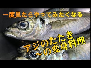 【初心者必見】アジのタタキ～の・・・応用編！！