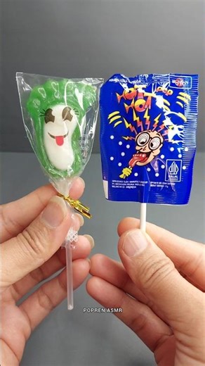 Permen gummy lollipop & hot hot pop candy #poprenasmr #shorts #shortvideo