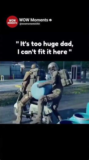 It's too huge dad,I can't fit it here