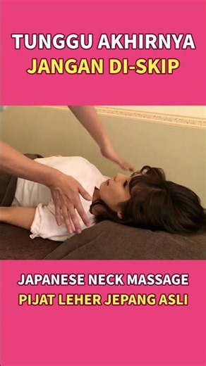 Japanese Massage ASMR | neck shoulder A Gasp Slipped Out | massage asmr #shorts