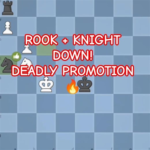 Deadly Pawn Promotion vs Rook & Knight 💥| Must Watch Finish