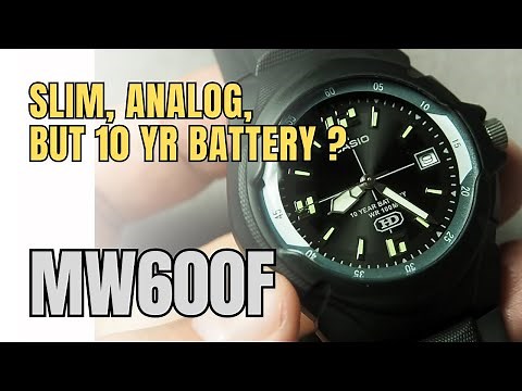 Casio MW600 Review: Slim Heavy Duty Watch with 100M WR and 10 Year Battery