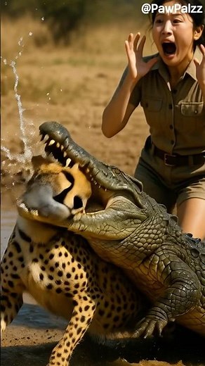 「衝撃映像！巨大ワニ VS 怒れるゾウ、生死をかけた壮絶バトル！」