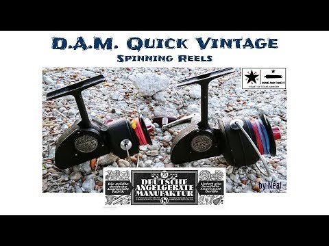 Vintage DAM Quick Reel Overview & Review - Over built German fishing reels