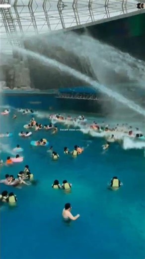 🌊 Crazy Wave Pool Fun at Water Park | Summer Vibes 🌞💦 #Shorts