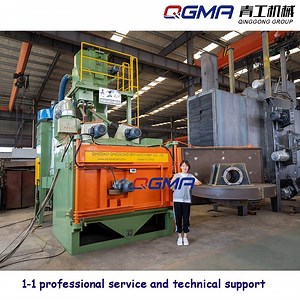 [Hot Item] Qinggong Brand Double Rotary Table Turn Table Shot Blasting Machine