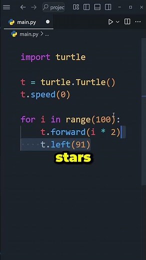 Make Python Draw in Color! 🌈🐍 Turtle Magic in 10 Seconds!