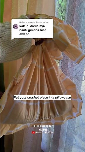 how to wash crochet pieces✨ Subs for more #crochettips #crochetwearables #crochettutorial #crochet