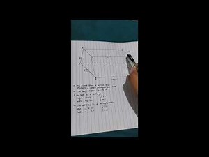 Determining the area and volume of a trapezoidal prism